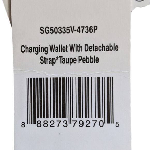 Adrienne Vittadini charging wallet taupe NWT - Picture 6 of 8